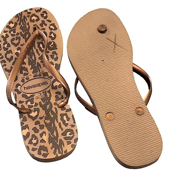 LEOPARD Havaianas Size 11/12 - Picture 2 of 8